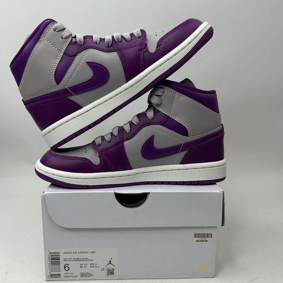 Nike Shoes Air Jordan 1 Retro Mid WMNS “Magenta” 2023 - Picture 3 of 5
